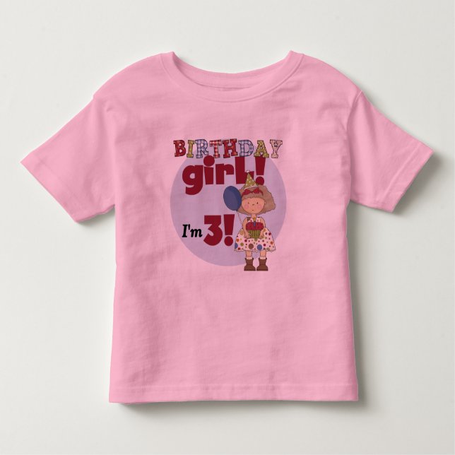 I'm 3 Birthday Girl Tshirts and Gifts (Front)