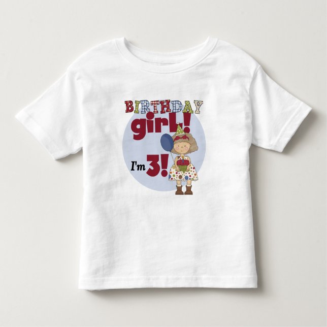I'm 3 Birthday Girl Tshirts and Gifts (Front)