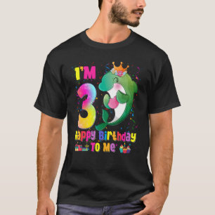 I'm 3 Years Old  3rd Birthday Girls Teens  Dolphin T-Shirt