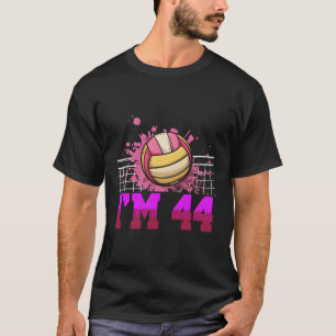 I'M 44 Sports Volleyball Player 44Th T-Shirt