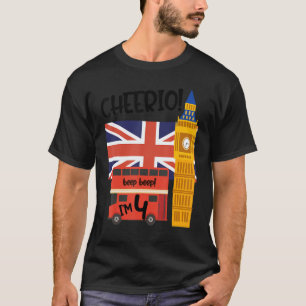 I'm 4   4th Birthday British London Theme United K T-Shirt