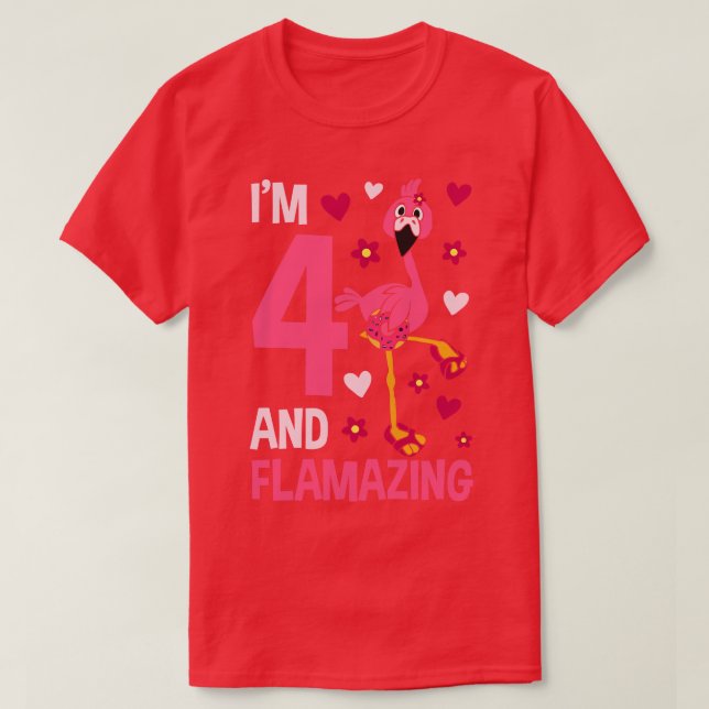 Im 4 and Flamazing Flamingo T-Shirt (Design Front)