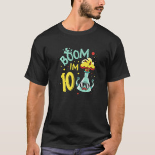 I'm 4 Science Future Scientist Happy Birthday Pre T-Shirt