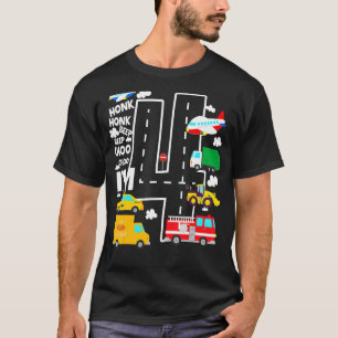 I'm 4 Year Old Transportation Birthday Toddler 4th T-Shirt
