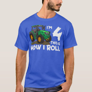 I'm 4th This Is How I Roll Farm Tractor Farmer Fam T-Shirt