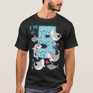 I'm 5 5th Birthday Crew Shark Theme Family Matchin T-Shirt