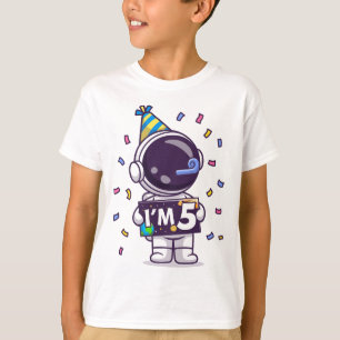 I'm 5 Astronaut Birthday T-Shirt