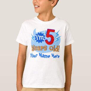 I'm 5 Years Old! (Personalise with Child's Name) T-Shirt
