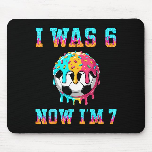 I'm 6 7 Soccer 7th Birthday Mouse Pad (Front)
