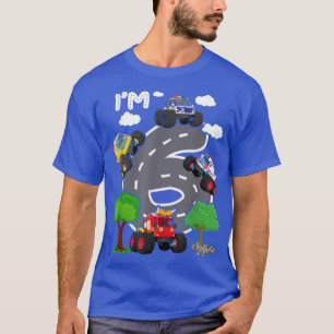 I'm 6 Birthday Boy 6th Bday Monster truck Rescue T T-Shirt