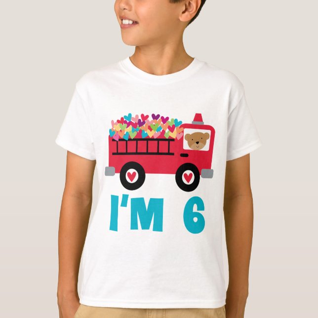 Im 6 Fire Truck T-Shirt (Front)