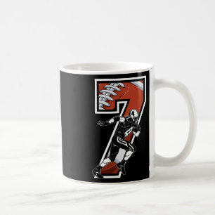 I'm 7 Years Old Football Player 7th Birthday Boys Coffee Mug