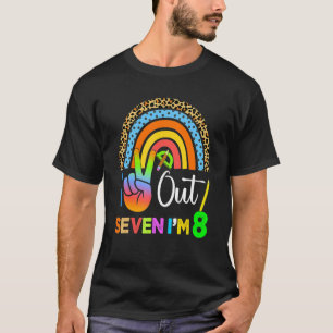 I'm 8th Birthday Cute 8th Back To School Peace Out T-Shirt
