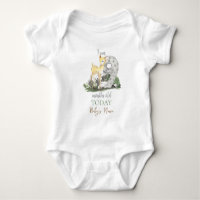 I'm "9" Months Old Quote Forest Theme Baby Deer