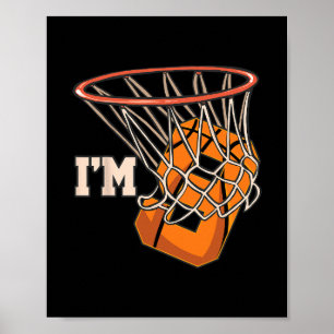 I'm 9 Sketll Theme Birthday Party Celebration 9th  Poster