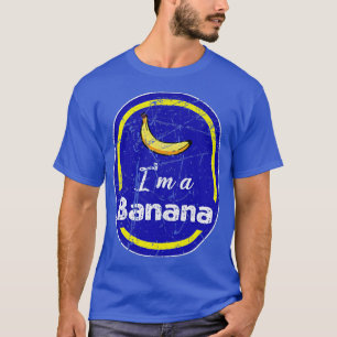 Im A Banana Costume Halloween Fruit Sticker Yellow T-Shirt