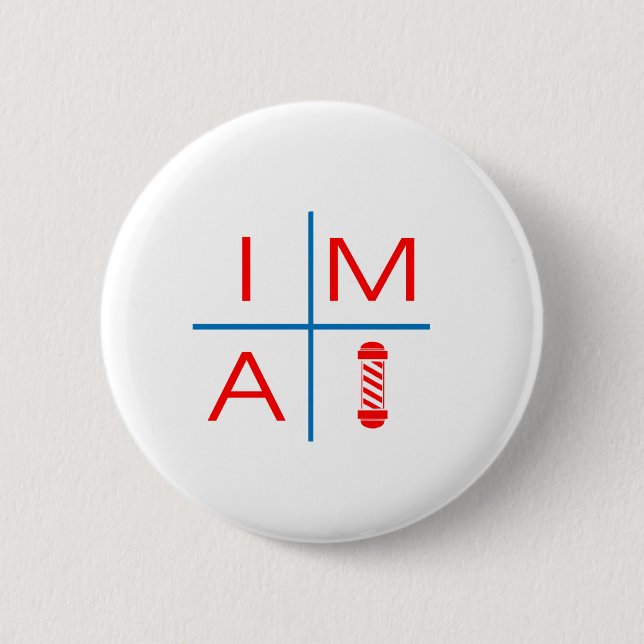 Im A Barber 6 Cm Round Badge (Front)