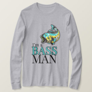I'm a BASS MAN Funny Fishing Theme T-Shirt