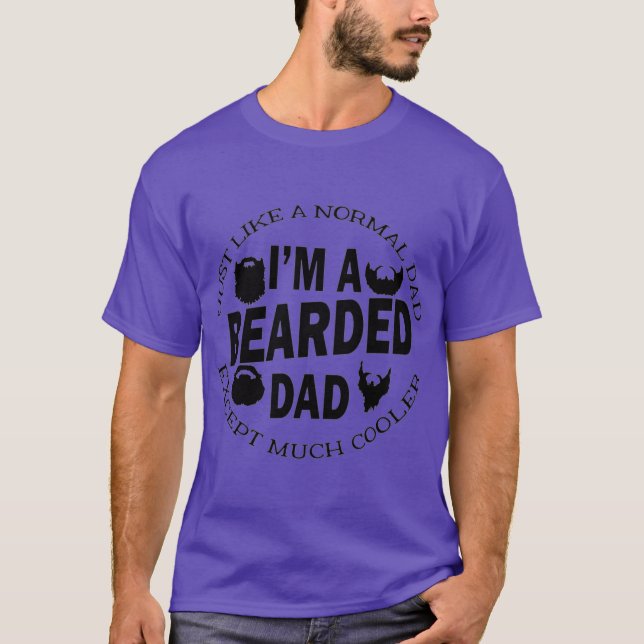 Im A Bearded Dad vintage T-Shirt (Front)
