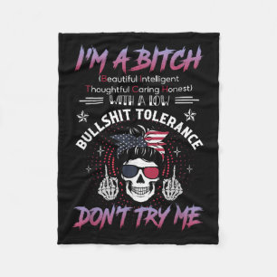 I'm A Beautiful Intelligent Thoughtful Caring Hone Fleece Blanket