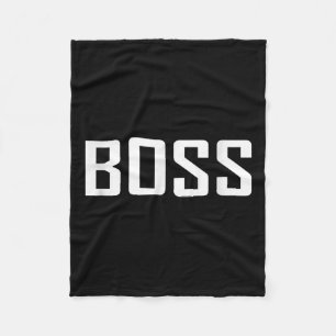 Im A Big Boss Wear Cool Motivational Quotes Graphi Fleece Blanket