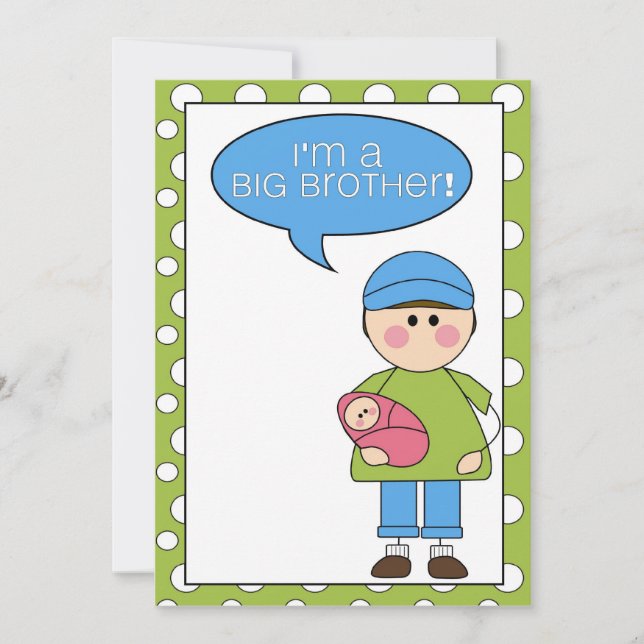 i'm a big brother (baby girl) announcement (Front)