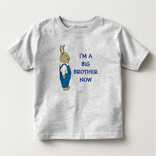 I'm A Big Brother Now Cute Rabbit in Overalls Toddler T-Shirt
