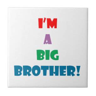 I'm a big brother text ceramic tile