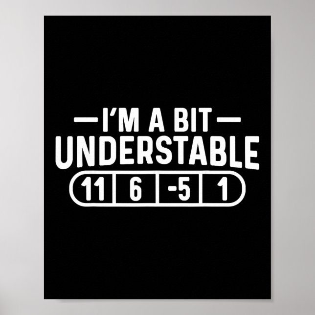 I'm A Bit Understable Disc Golf Frisbee Golfer Dis Poster (Front)