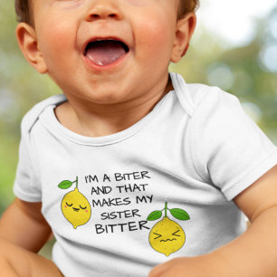 I'm A Biter - Two Lemons Baby Bodysuit
