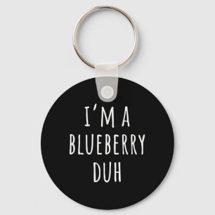 Im a Blueberry Duh Funny Lazy Halloween Costume Key Ring