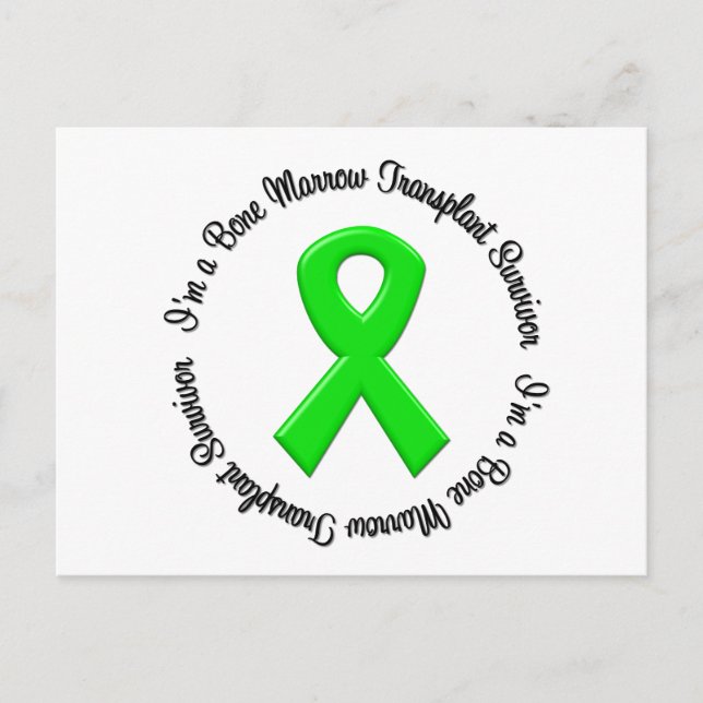I'm a Bone Marrow Transplant Survivor Postcard (Front)