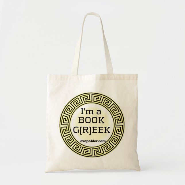 I'm a BOOK GREEK Tote Bag (Front)