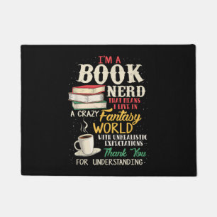 I'm a Book Nerd - Book Lover - Literature Doormat