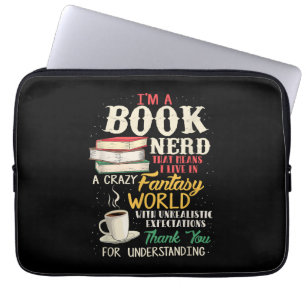 I'm a Book Nerd - Book Lover - Literature Laptop Sleeve