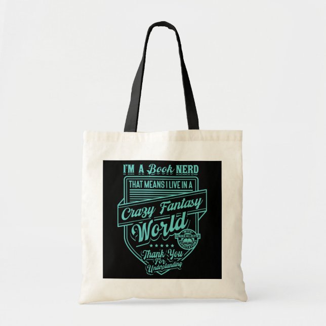 Im A Book Nerd Bookaholic  Tote Bag (Front)