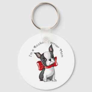 *I'm a Boston Terrier Mum* Adorable Dog Key Ring