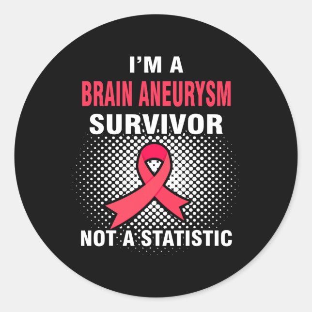 I'm a BRAIN ANEURYSM Survivor  Classic Round Sticker (Front)
