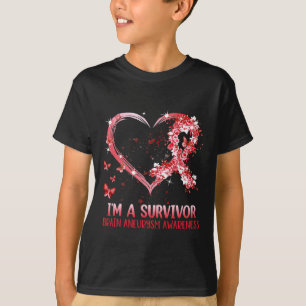 I'm A Brain Aneurysm Warrior Awareness Support Gra T-Shirt