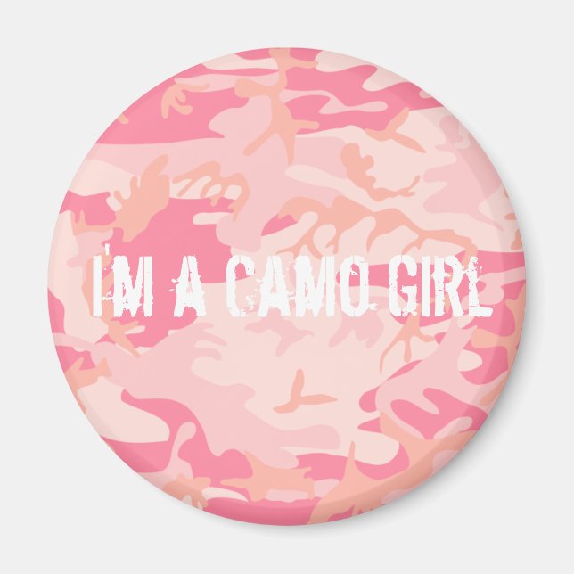 "I'm a Camo Girl" magnet (Front)