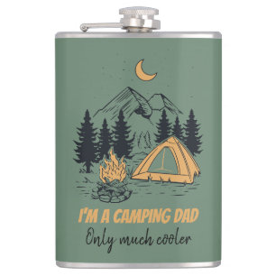 I'm a Camping Dad - Funny Father's Day Camping Hip Flask
