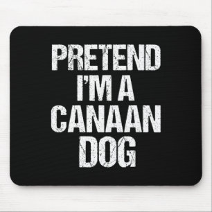 I'm A Canaan Dog Funny Halloween Dog Costume Men W Mouse Pad