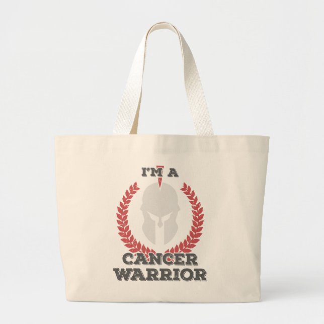 I'm a Cancer Warrior Cancer Awareness Gift Gift Large Tote Bag (Front)