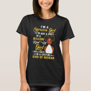 I'm A Capricorn Girl Black Women Capricorn Girl 1 T-Shirt
