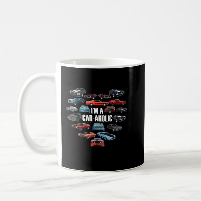 i'm a car aholic coffee mug (Left)