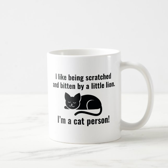 I'm A Cat Person Coffee Mug (Right)