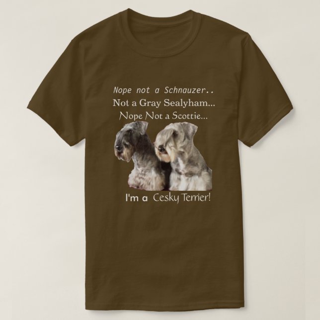 I'm a Cesky Terrier T-Shirt (Design Front)