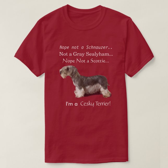I'm a Cesky Terrier T-Shirt (Design Front)