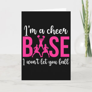 I'm A Cheer Base Cheerleading Base Cheerleader Bas Card