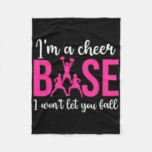 I'm A Cheer Base Cheerleading Base Cheerleader Bas Fleece Blanket